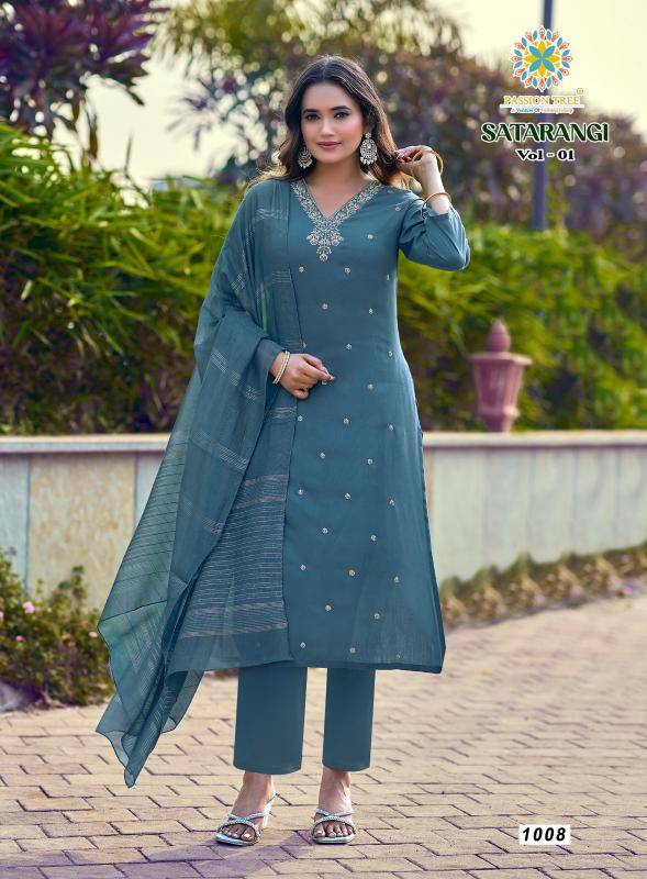 Passion tree satarangi vol-1 Kurti distributors in Ahmedabad